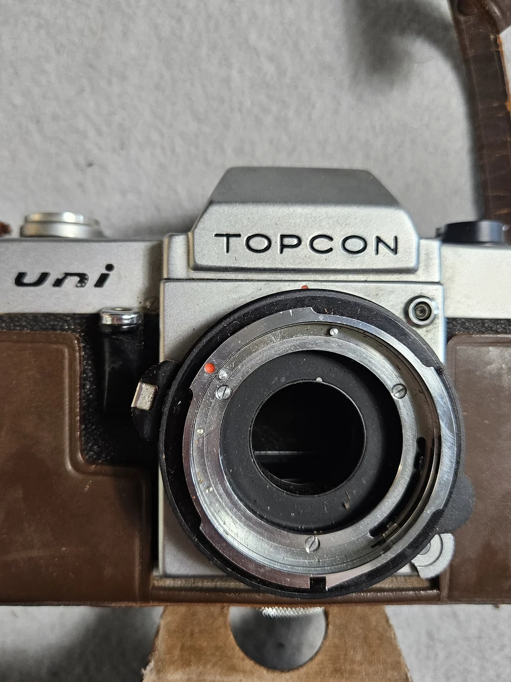 Vintage 1960s Topcon Uni 35mm Camera Estate Accessory Lot with Case - Untested
